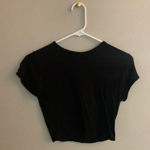 Pretty little thing cropped tops black/white